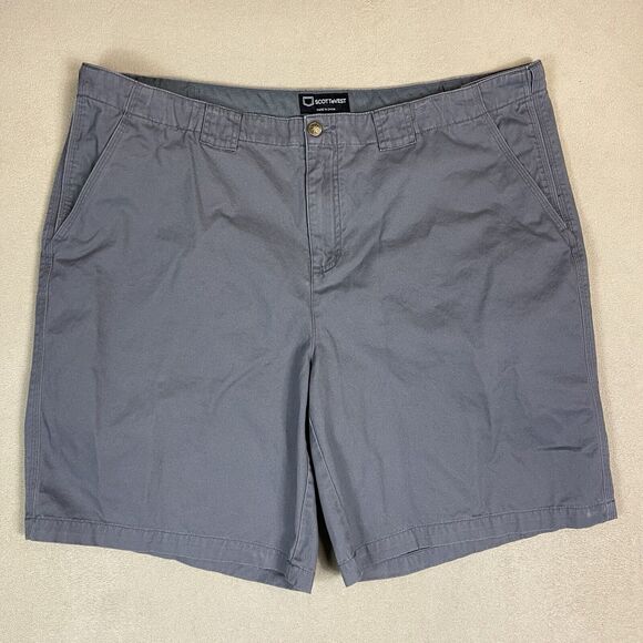 SCOTTeVEST Shorts Mens 46 Gray Eight Pocket Tec Chino Short Relaxed‎ Fit - Picture 1 of 14